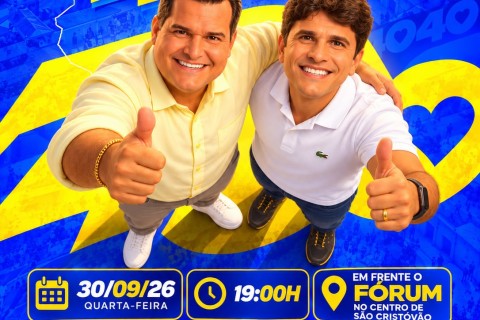 Caminhada de Cláudio Mitidieri deve movimentar São Cristóvão nesta noite